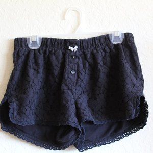 Simply Vera by Vera Wang black lace shorts
